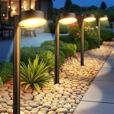 12 lysere LED Solar Pathway lys udendørs